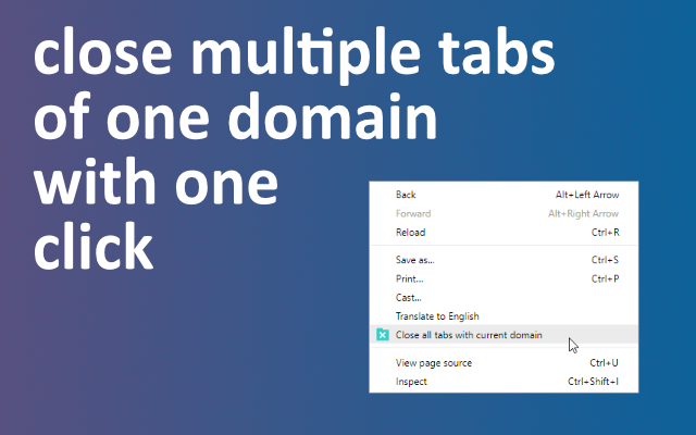 CloseTabsByDomain chrome谷歌浏览器插件_扩展第1张截图