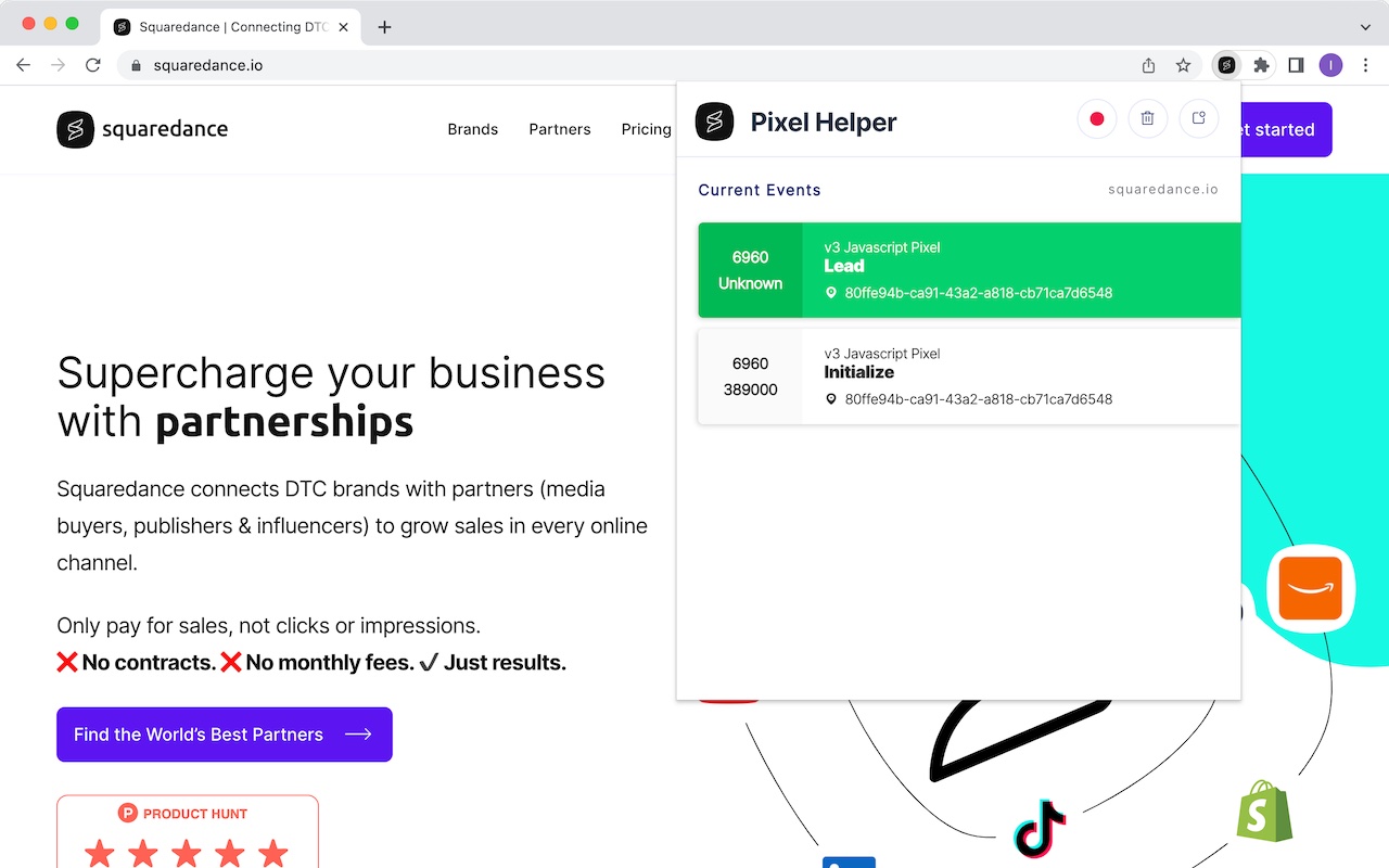 Squaredance Pixel Helper chrome谷歌浏览器插件_扩展第2张截图