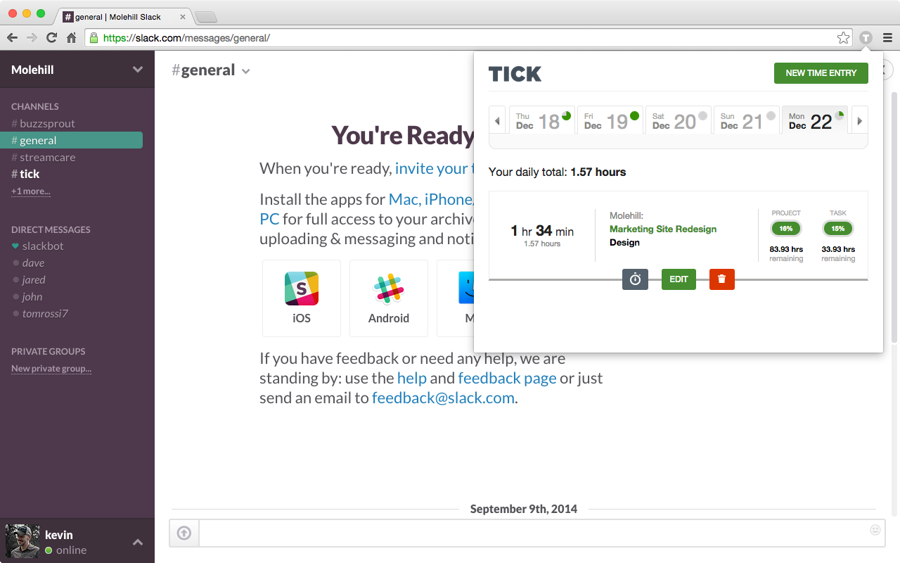 Tick Time Tracking chrome谷歌浏览器插件_扩展第2张截图