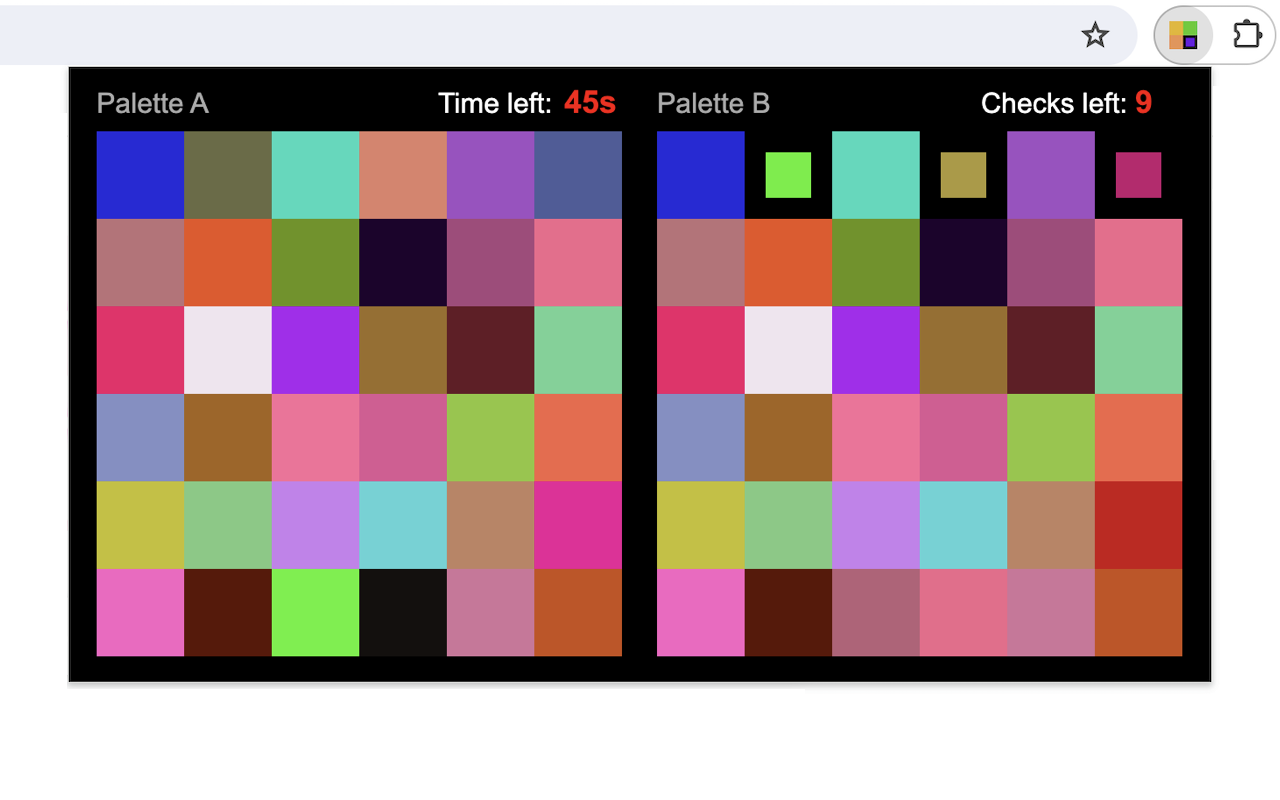 Color Challenge Game chrome谷歌浏览器插件_扩展第1张截图