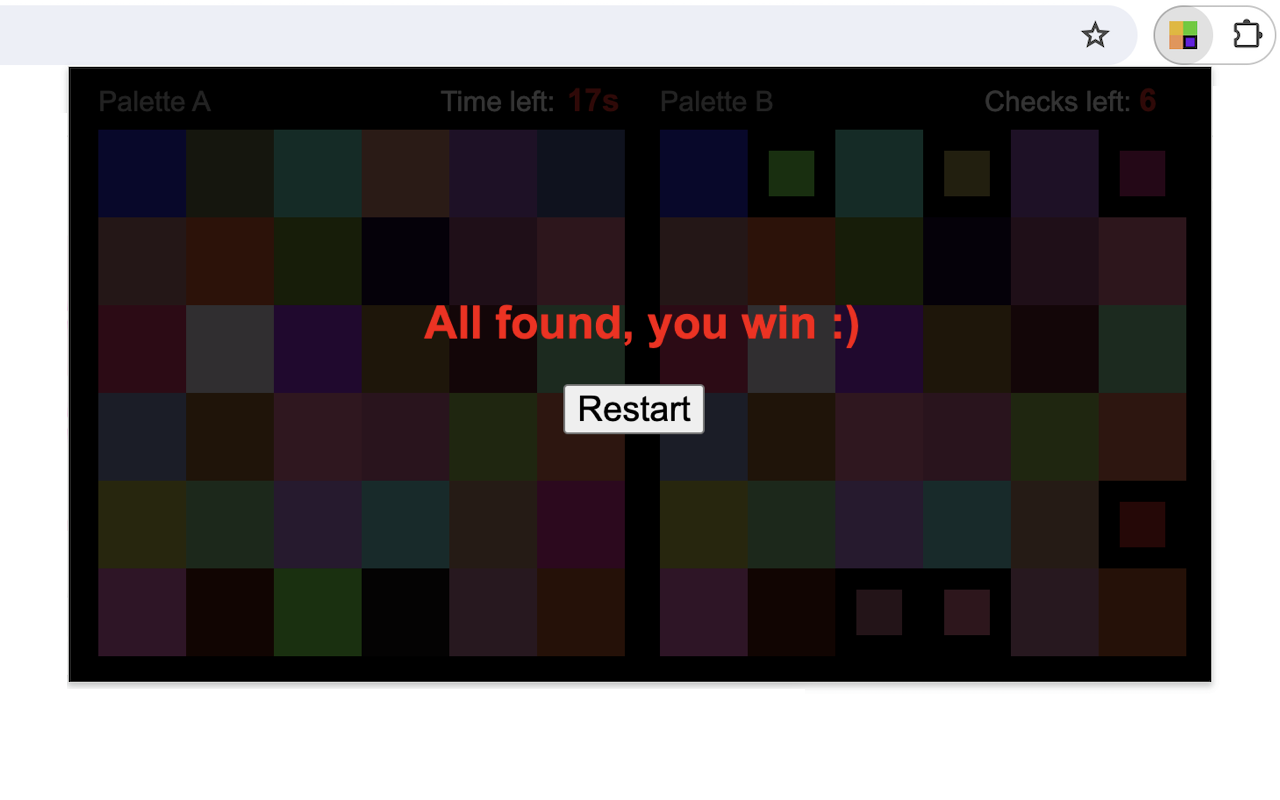 Color Challenge Game chrome谷歌浏览器插件_扩展第4张截图