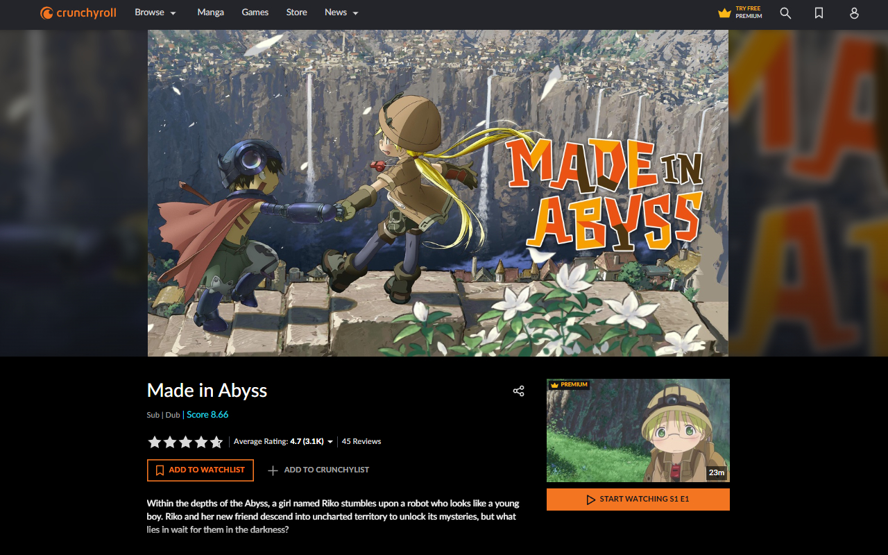 CrunchyScore - MAL & Ani Score on Crunchyroll chrome谷歌浏览器插件_扩展第1张截图