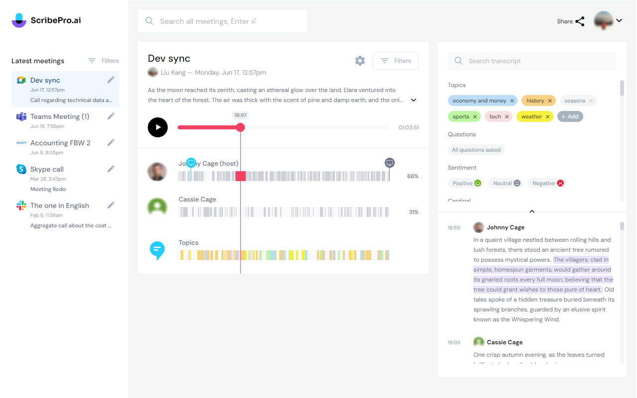 ScribePro.ai: Meeting assistant chrome谷歌浏览器插件_扩展第2张截图