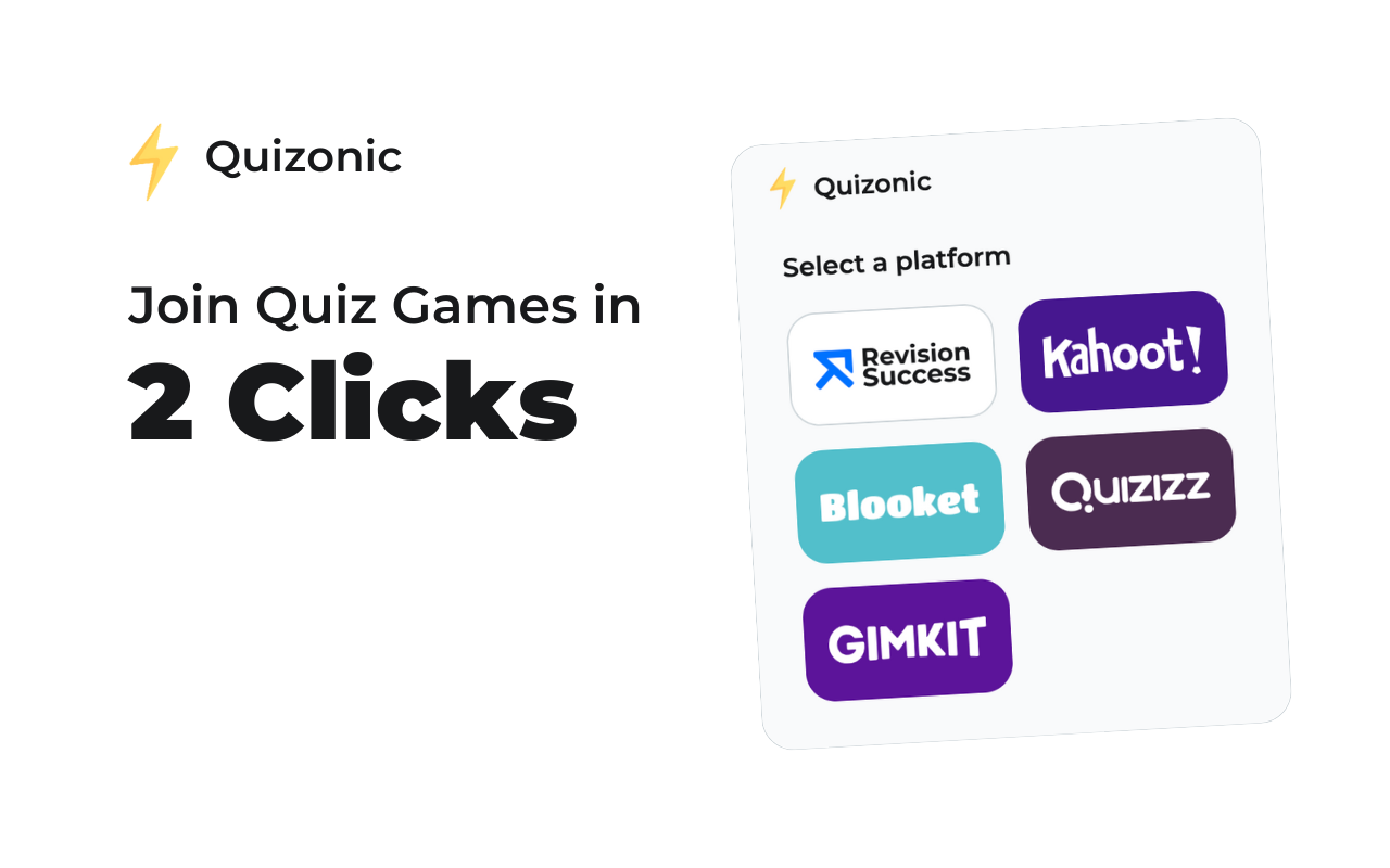 Quizonic - Join Quiz Games In 2 Clicks chrome谷歌浏览器插件_扩展第1张截图