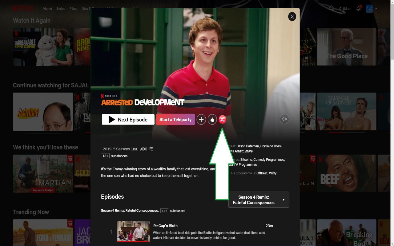 Netflix Episode Shuffle chrome谷歌浏览器插件_扩展第1张截图