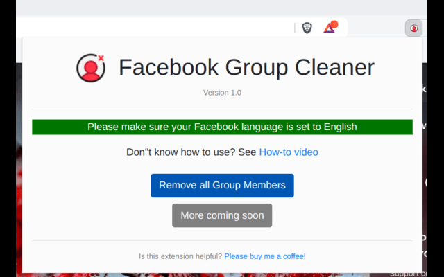 Facebook Group Cleaner chrome谷歌浏览器插件_扩展第1张截图