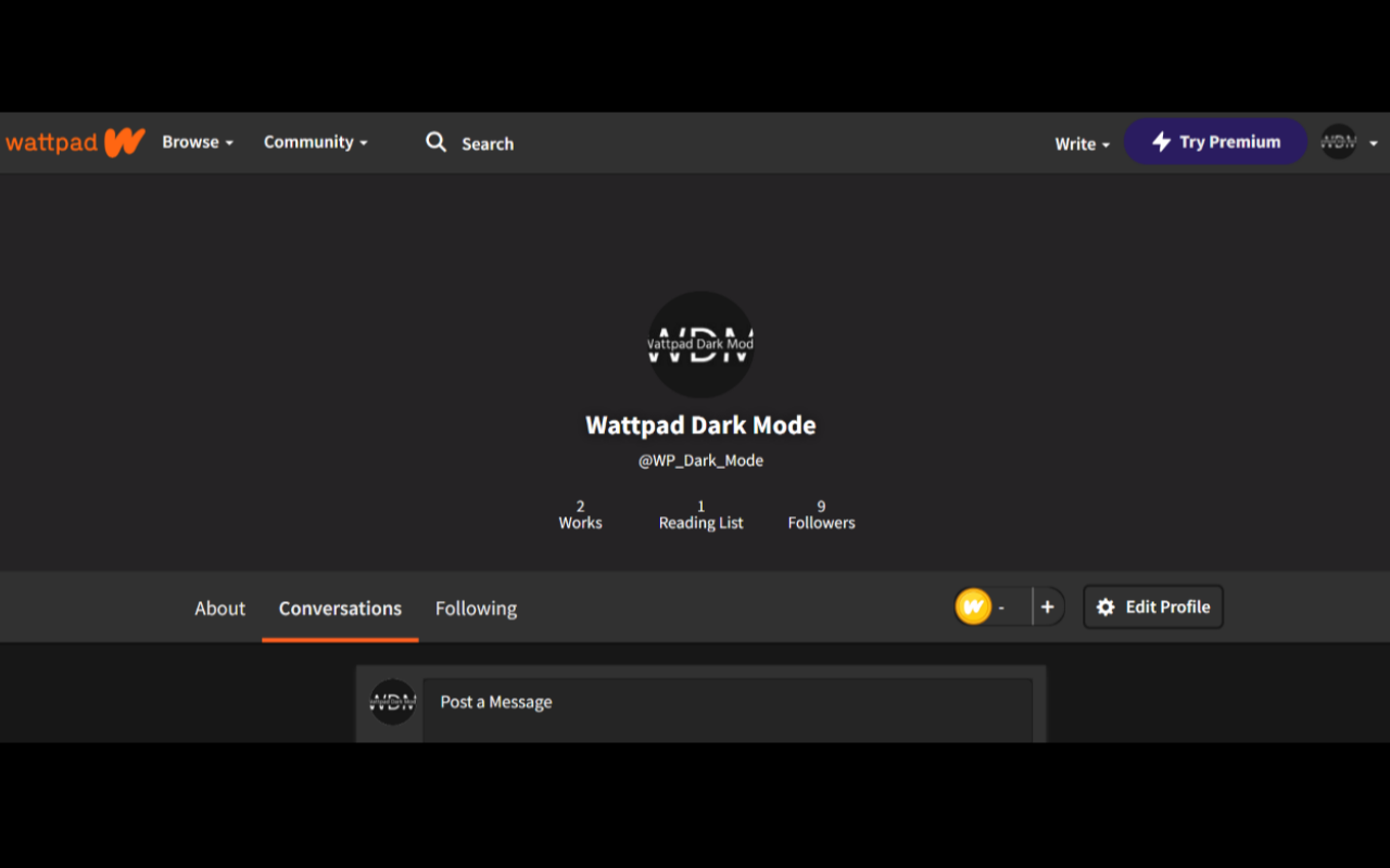 Wattpad Dark Mode chrome谷歌浏览器插件_扩展第3张截图