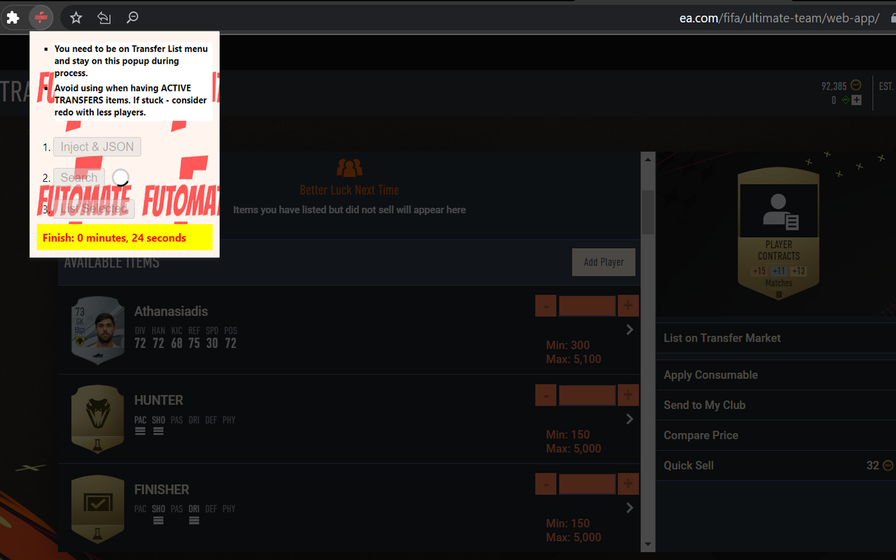 FUTOMATE chrome谷歌浏览器插件_扩展第3张截图