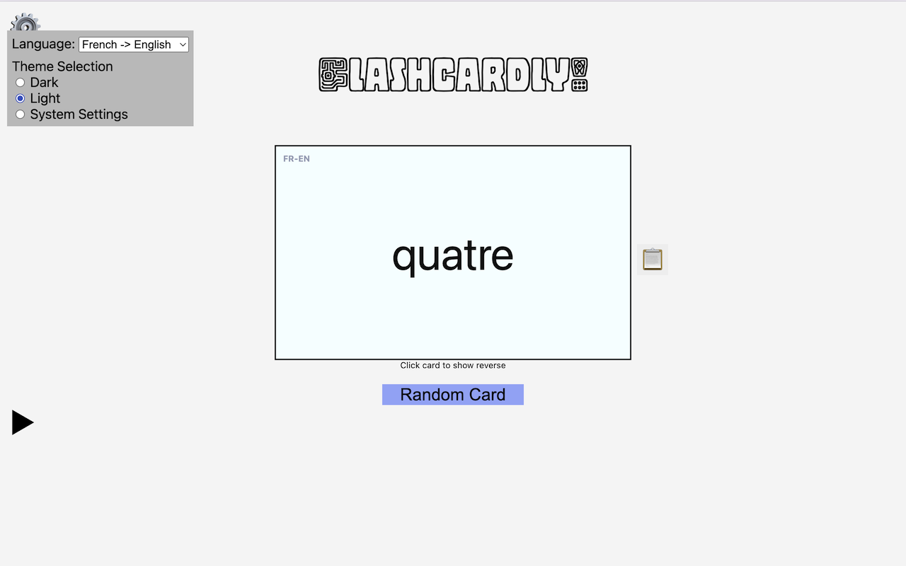 Flashcardly! chrome谷歌浏览器插件_扩展第1张截图