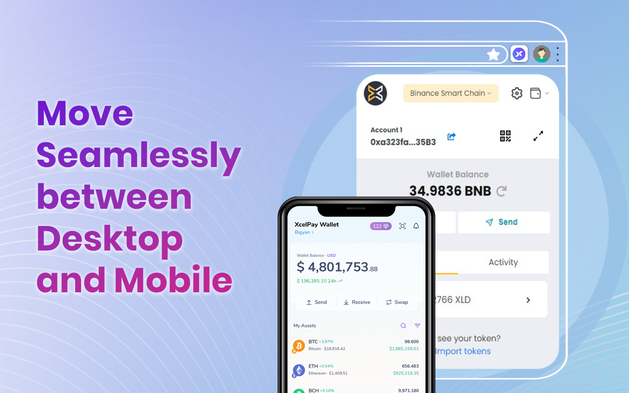 XcelPay Wallet chrome谷歌浏览器插件_扩展第4张截图