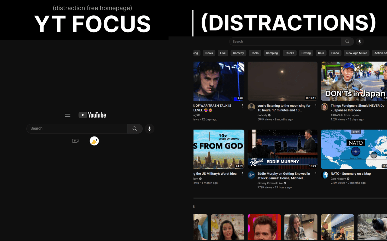 YT Focus - Learning Made Easy chrome谷歌浏览器插件_扩展第2张截图