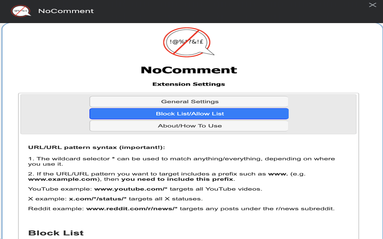 NoComment chrome谷歌浏览器插件_扩展第4张截图