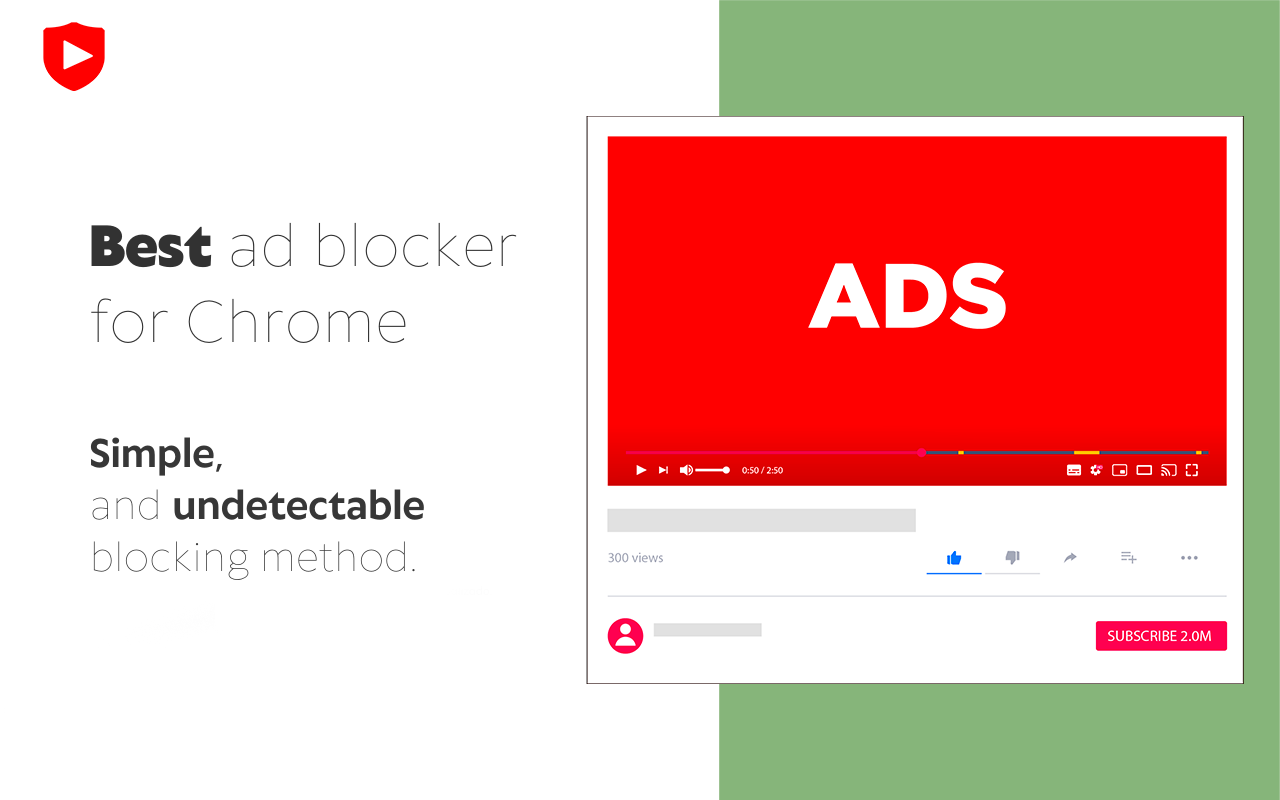 Adblock YouTube™ - 免费广告拦截器 chrome谷歌浏览器插件_扩展第2张截图