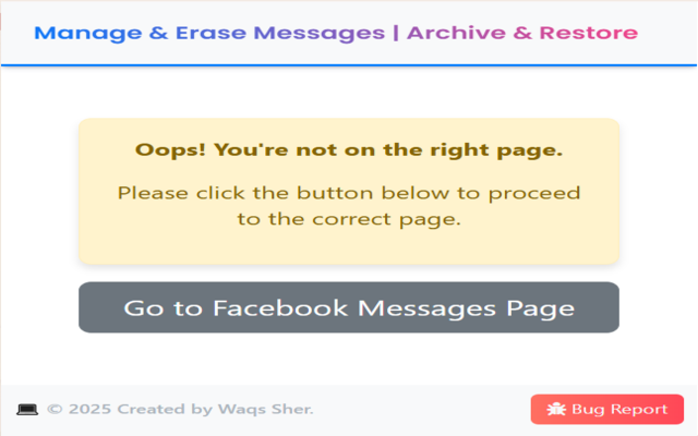 Delete Facebook message Quickly chrome谷歌浏览器插件_扩展第3张截图