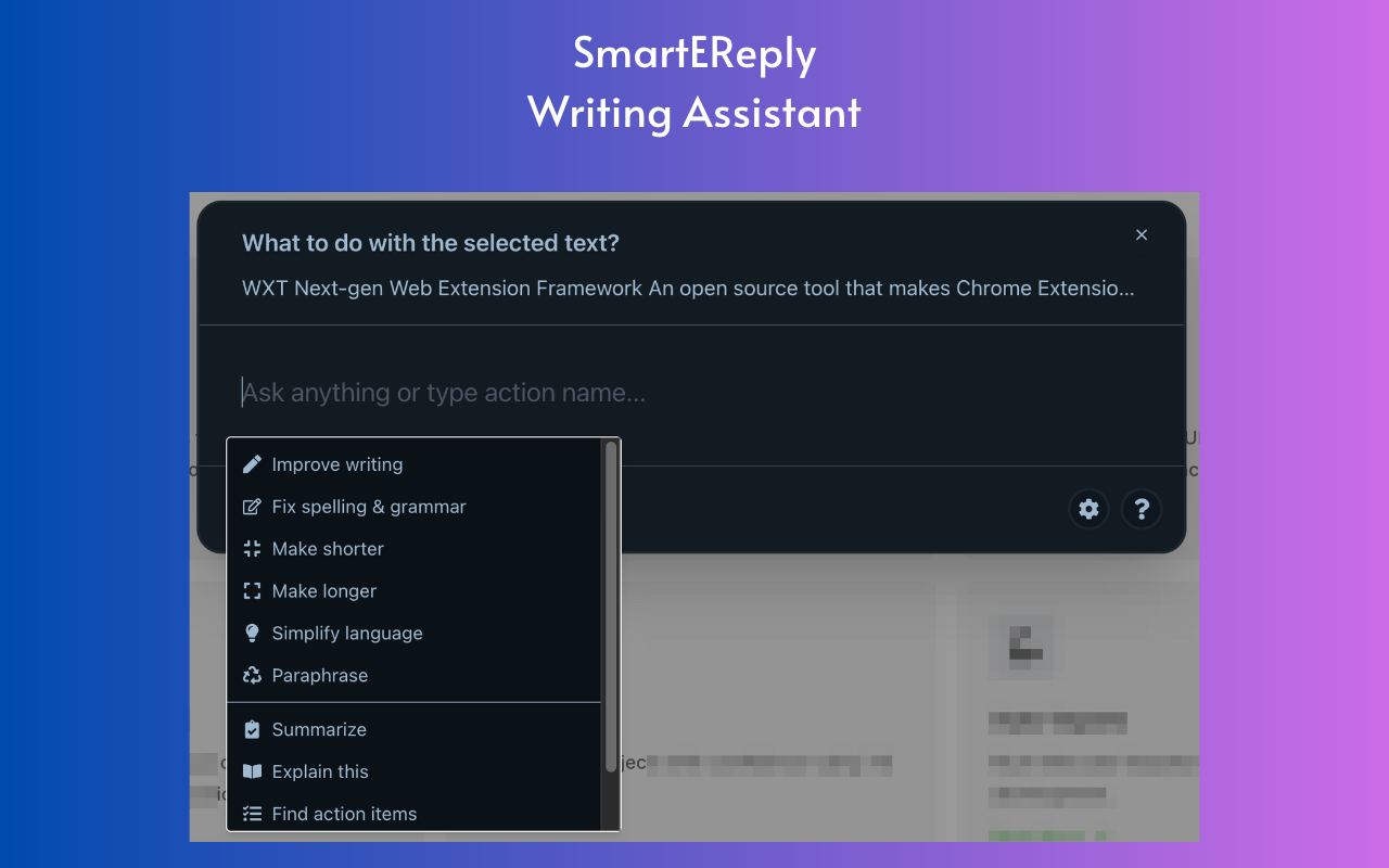 SmartEReply chrome谷歌浏览器插件_扩展第1张截图