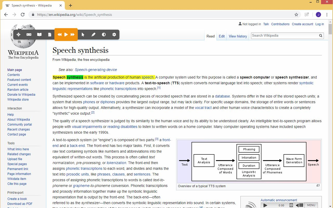 Web2Speech chrome谷歌浏览器插件_扩展第1张截图