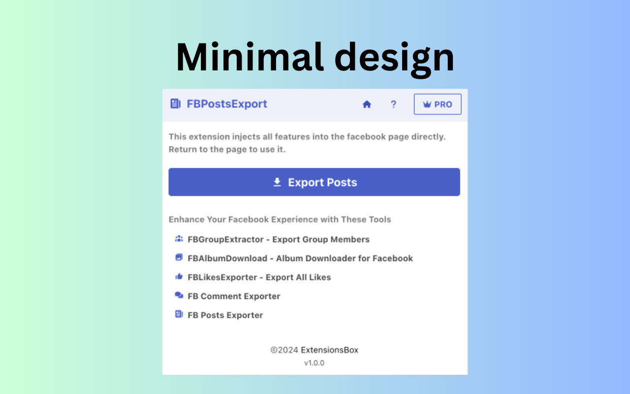 FB posts exporter - export facebook group posts chrome谷歌浏览器插件_扩展第1张截图