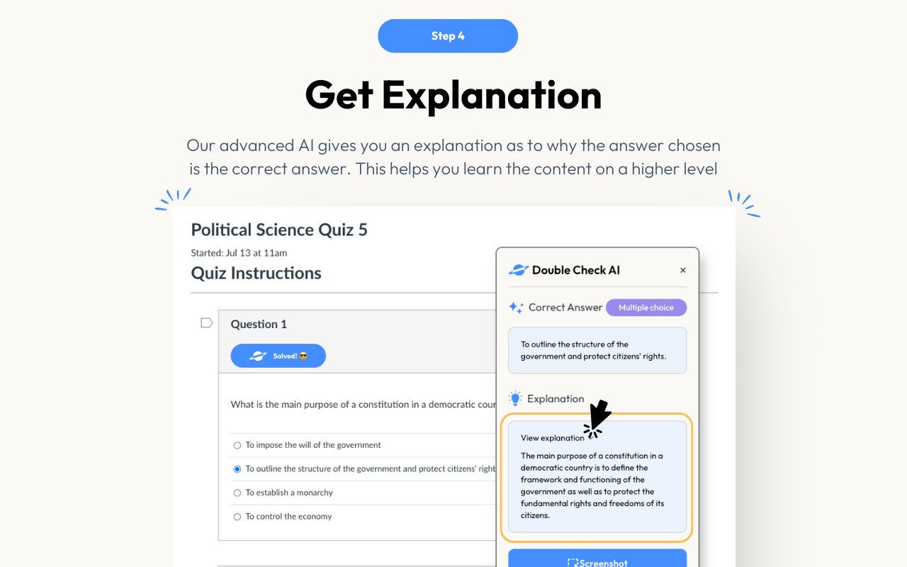 AI Homework Helper - Double Check AI chrome谷歌浏览器插件_扩展第1张截图