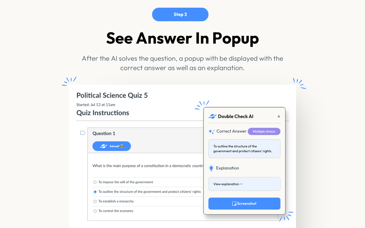 AI Homework Helper - Double Check AI chrome谷歌浏览器插件_扩展第3张截图