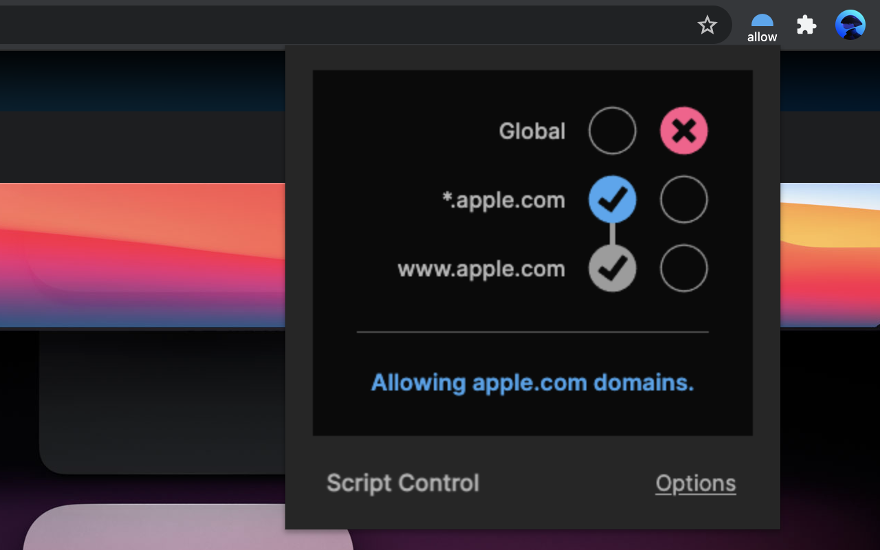 Script Control chrome谷歌浏览器插件_扩展第1张截图