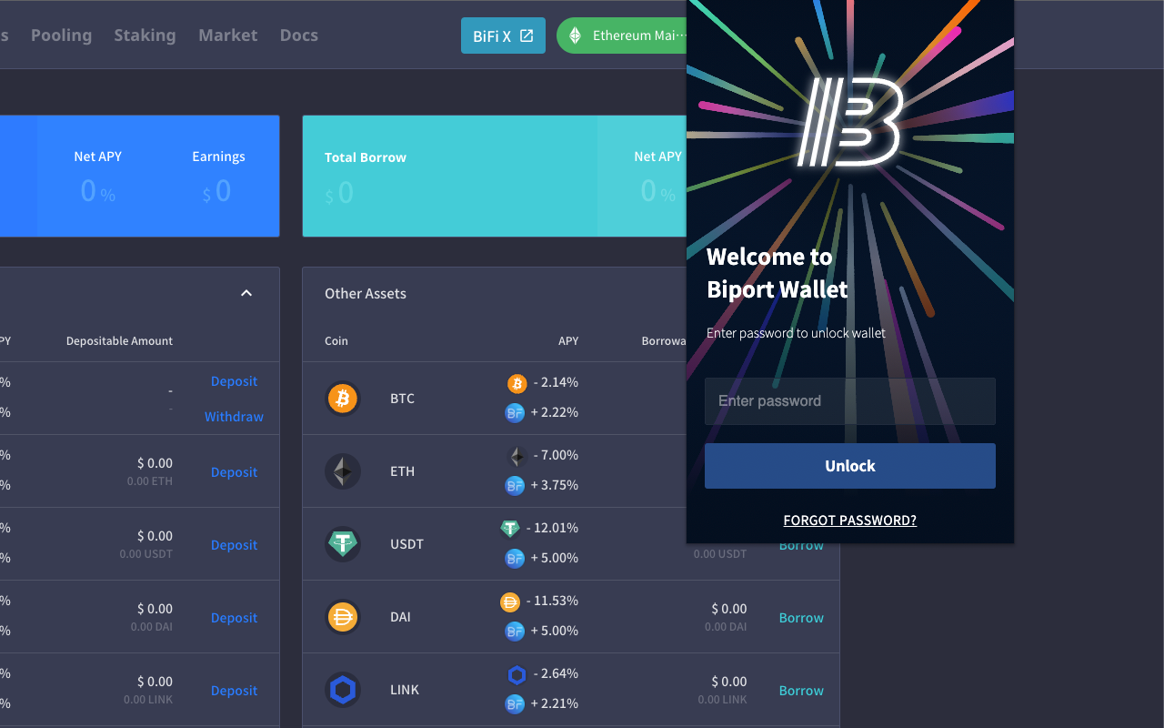 Biport Wallet chrome谷歌浏览器插件_扩展第5张截图