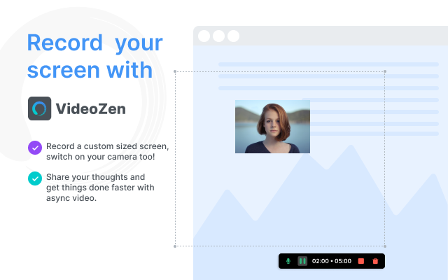 Videozen: Screen and Camera Recorder chrome谷歌浏览器插件_扩展第3张截图