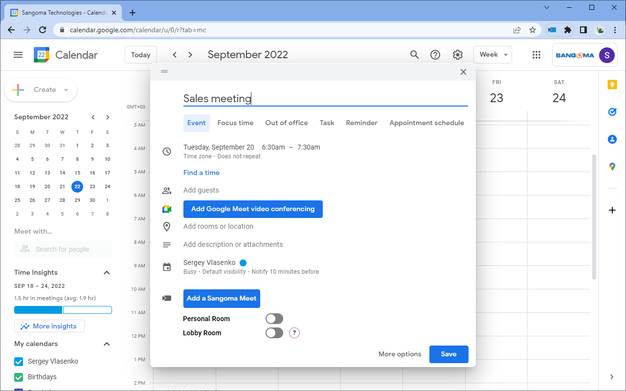 Sangoma Meet chrome谷歌浏览器插件_扩展第1张截图