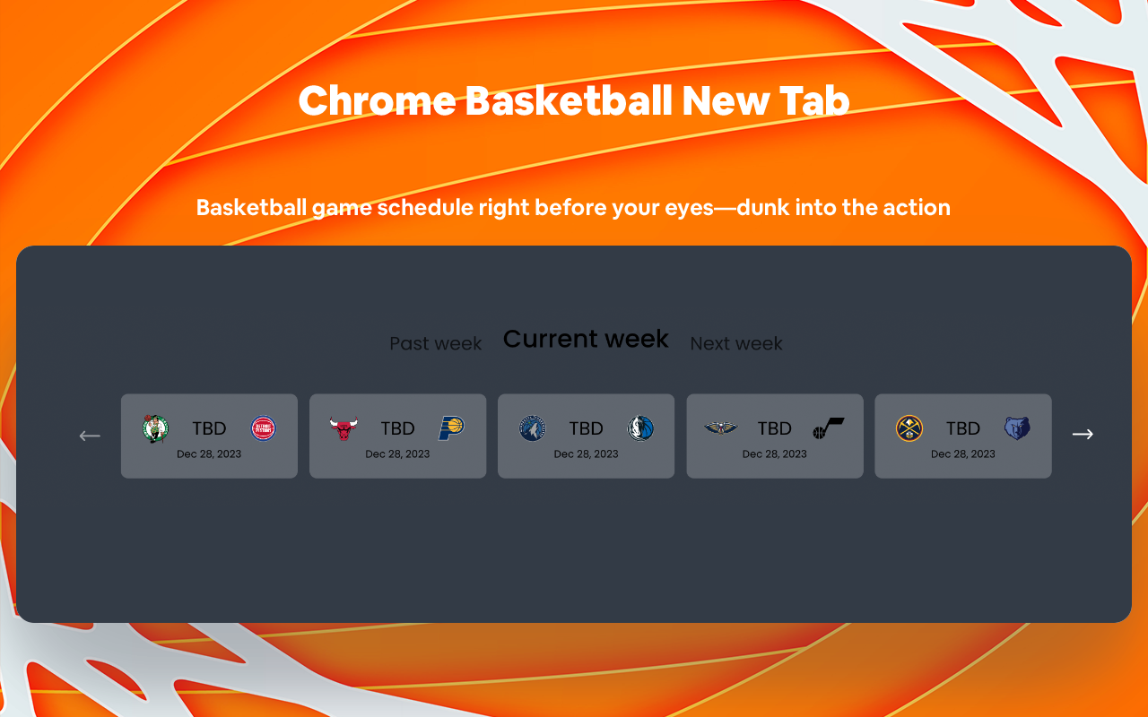 NBA new tab & tournament table chrome谷歌浏览器插件_扩展第3张截图