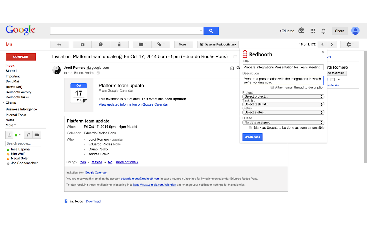 Redbooth for Gmail chrome谷歌浏览器插件_扩展第1张截图