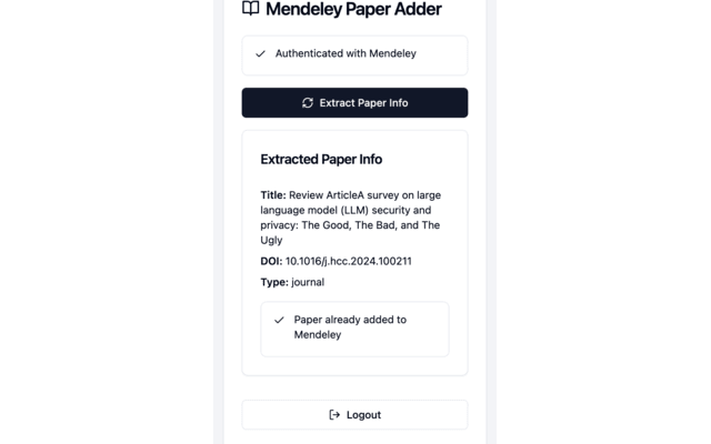 Mendeley Referencer chrome谷歌浏览器插件_扩展第1张截图