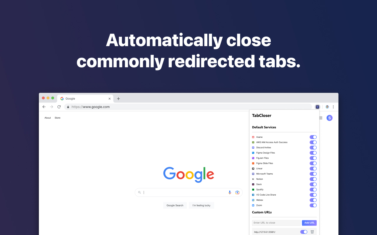 TabCloser chrome谷歌浏览器插件_扩展第2张截图