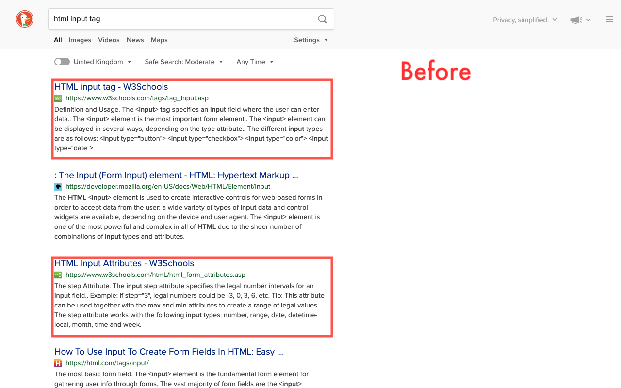 Hide w3schools on DuckDuckGo chrome谷歌浏览器插件_扩展第1张截图