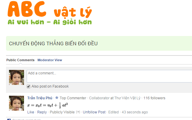 Gõ công thức toán LaTeX trong comment Facebook chrome谷歌浏览器插件_扩展第1张截图