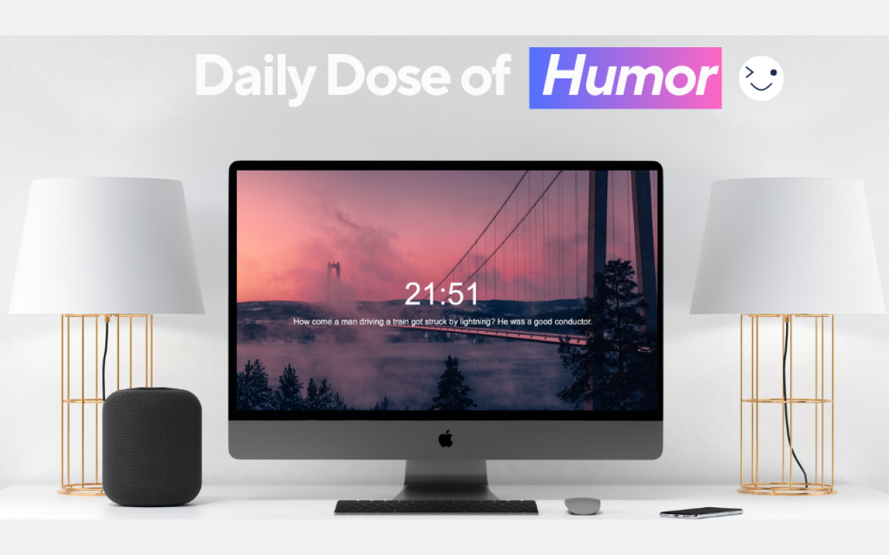 Jokes and Smiles - New Tab chrome谷歌浏览器插件_扩展第2张截图