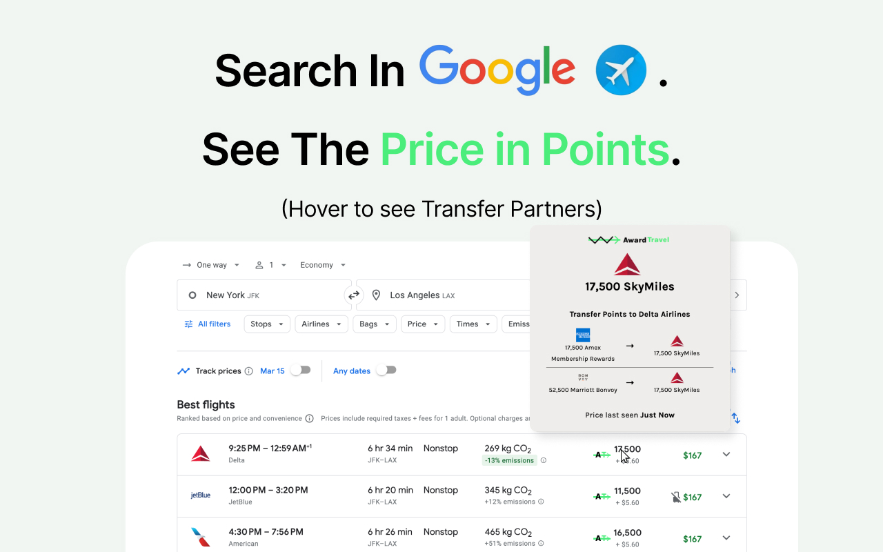 AwardTravel chrome谷歌浏览器插件_扩展第3张截图