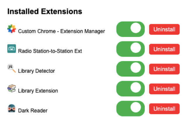 A Simle Chrome Extensions Manager chrome谷歌浏览器插件_扩展第1张截图