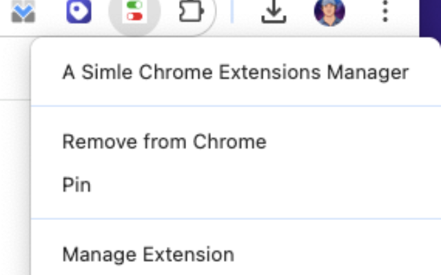 A Simle Chrome Extensions Manager chrome谷歌浏览器插件_扩展第3张截图