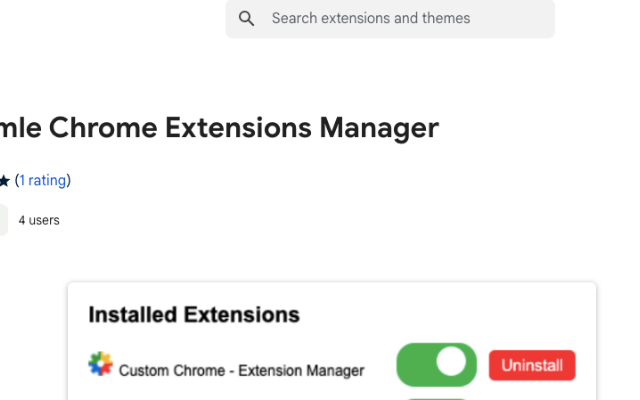 A Simle Chrome Extensions Manager chrome谷歌浏览器插件_扩展第4张截图