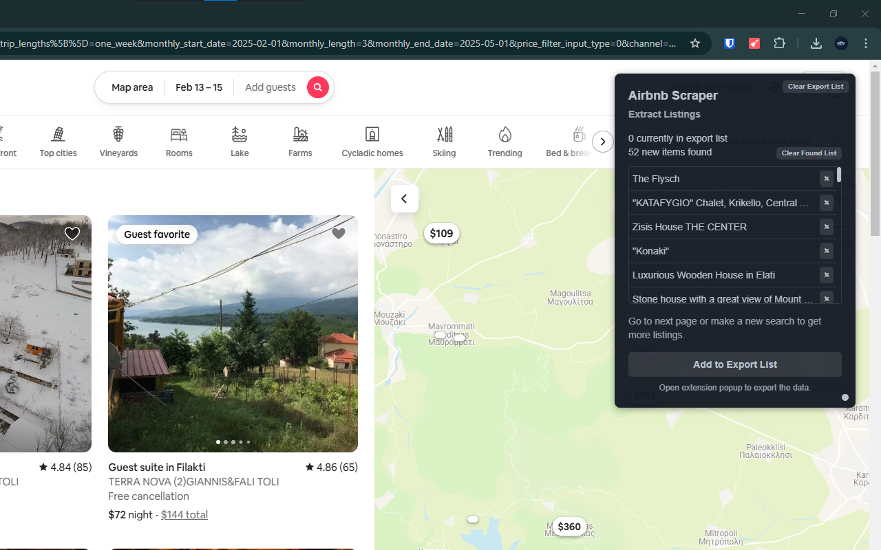 Airbnb Scraper - Data Extractor & Exporter chrome谷歌浏览器插件_扩展第3张截图