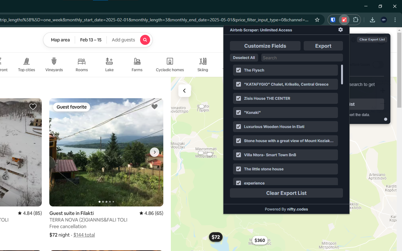 Airbnb Scraper - Data Extractor & Exporter chrome谷歌浏览器插件_扩展第5张截图