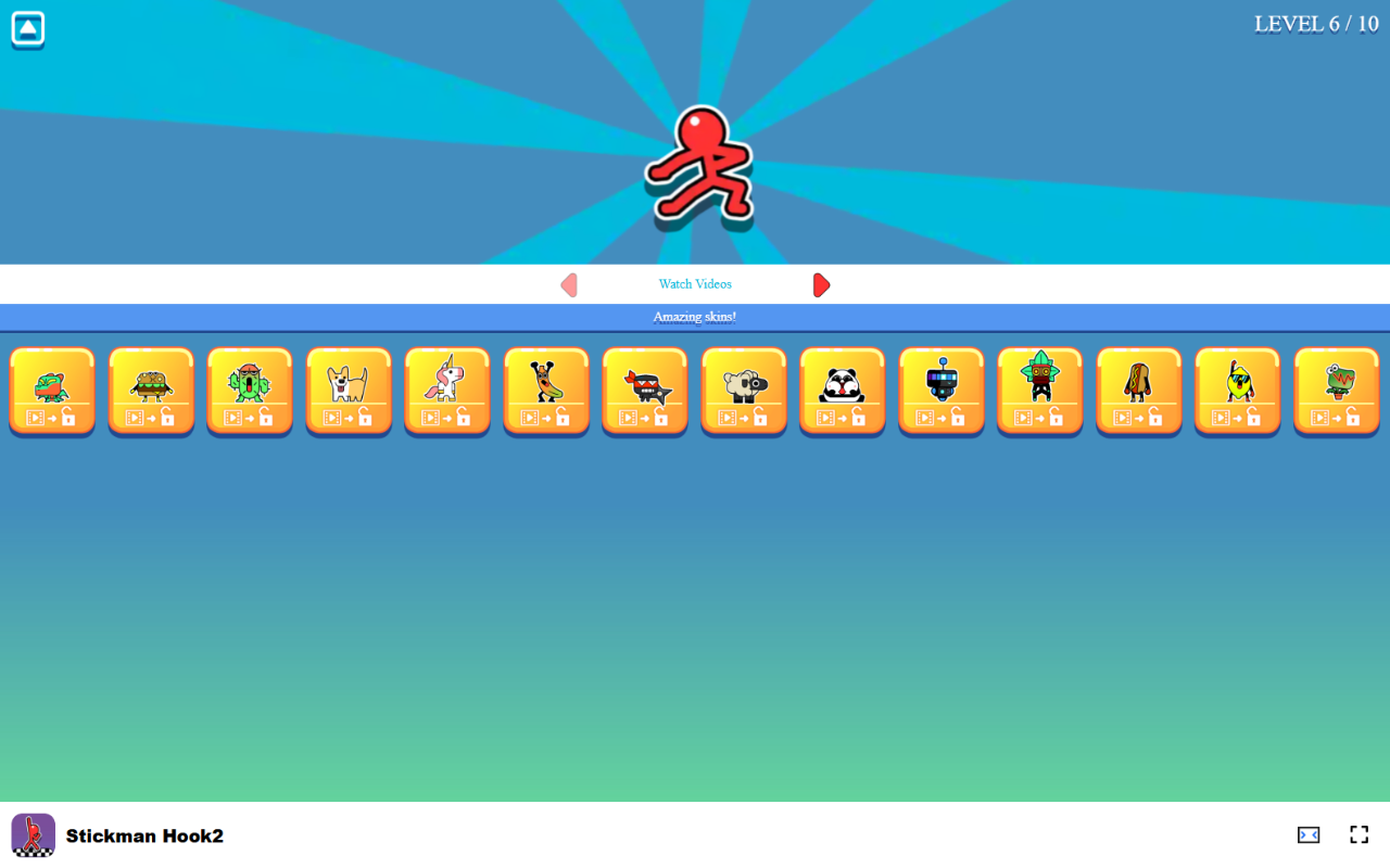 Stickman Hook2 在浏览器中游戏 - 免费且离线可用 chrome谷歌浏览器插件_扩展第3张截图