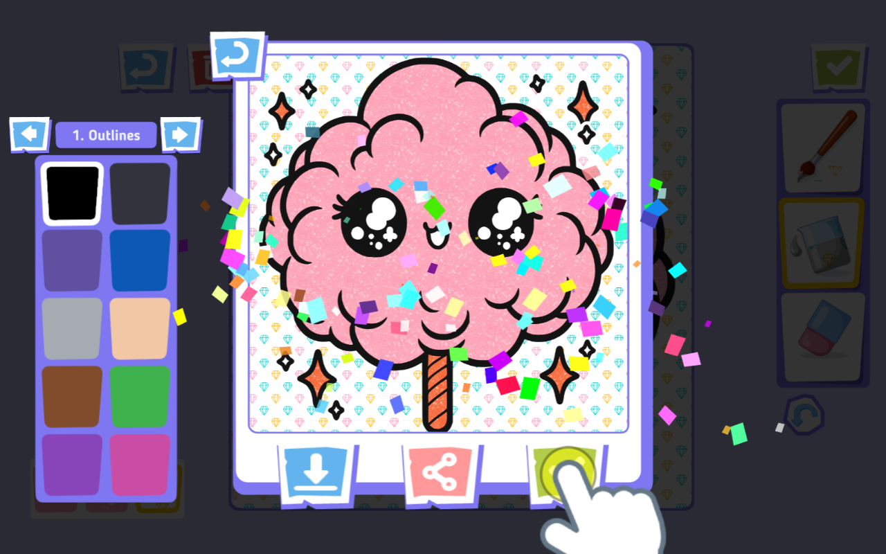 Magic Coloring Book 在浏览器中游戏 - 免费且离线可用 chrome谷歌浏览器插件_扩展第2张截图