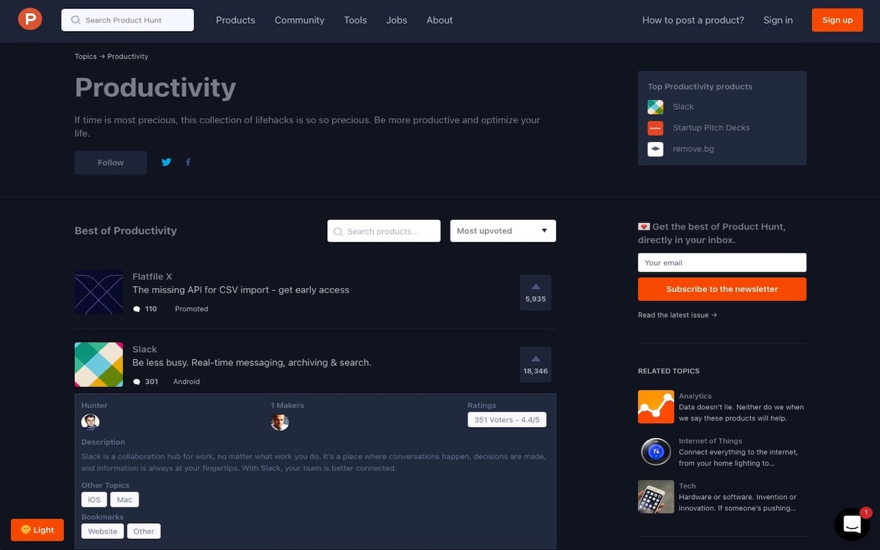 My Product Hunt chrome谷歌浏览器插件_扩展第2张截图