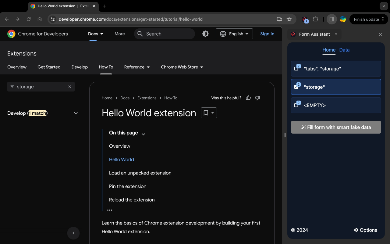 Form Assistant chrome谷歌浏览器插件_扩展第1张截图