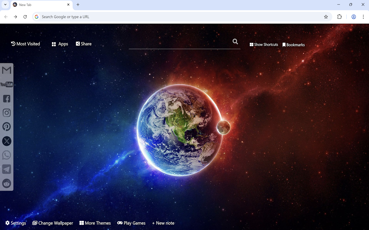 Space Galaxy Wallpaper chrome谷歌浏览器插件_扩展第2张截图