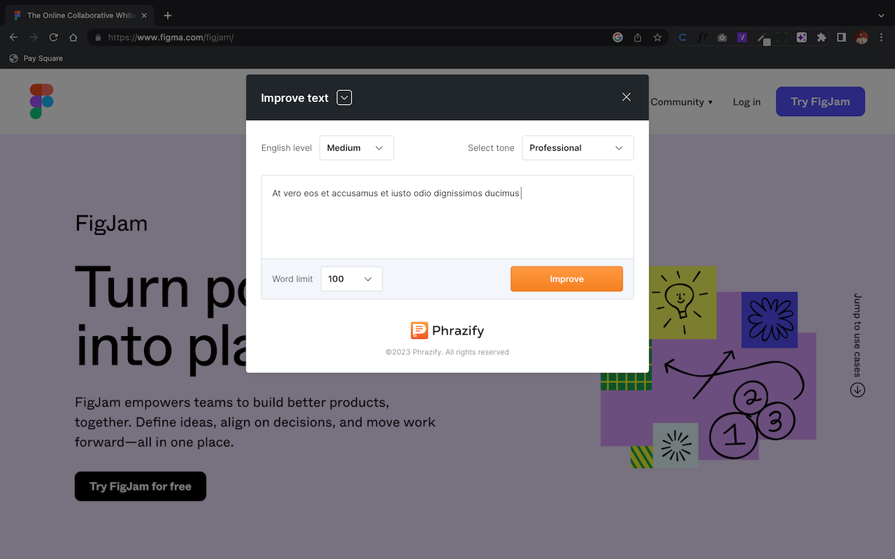 Phrazify chrome谷歌浏览器插件_扩展第2张截图