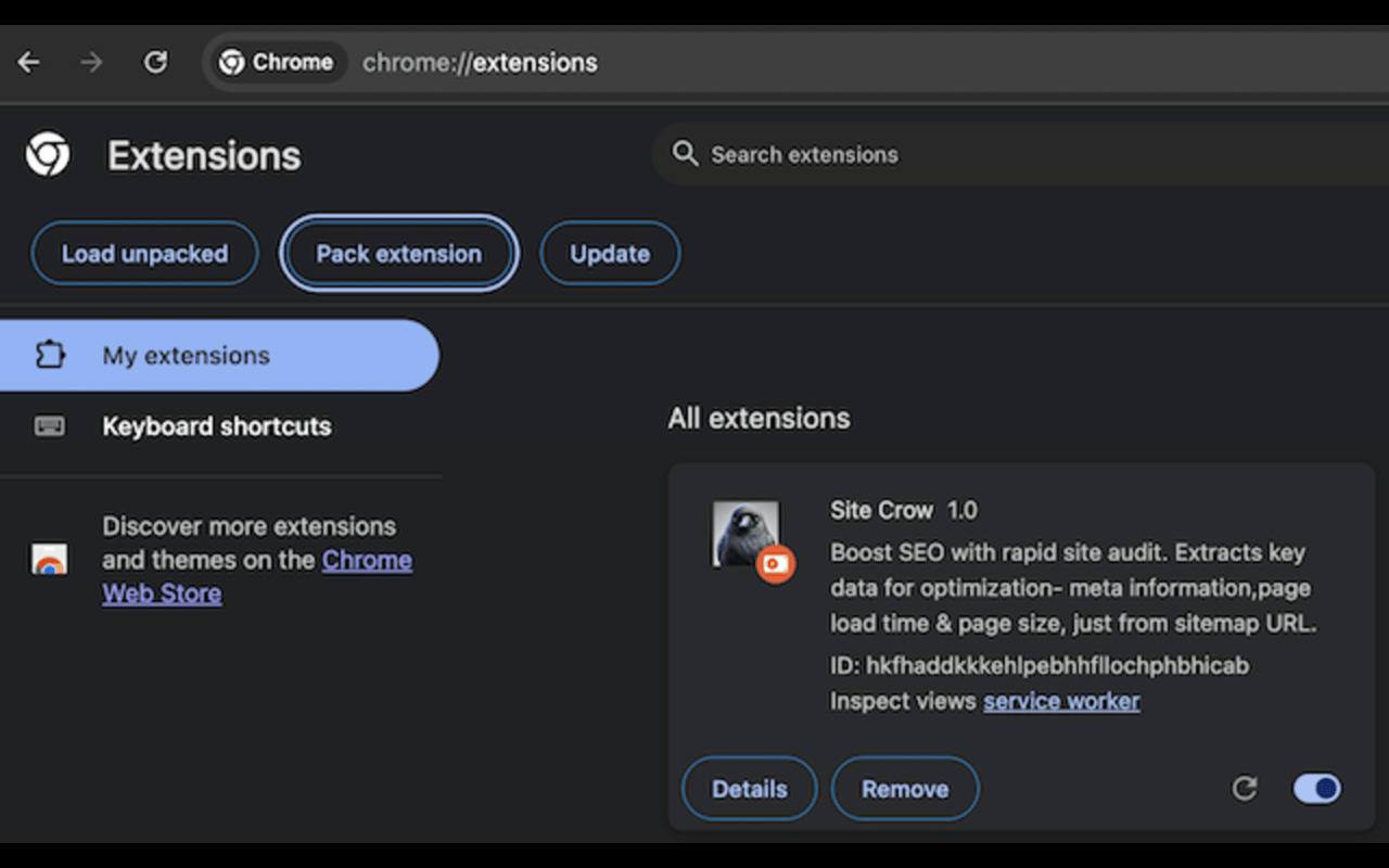 SiteCrow V 2.1 chrome谷歌浏览器插件_扩展第3张截图
