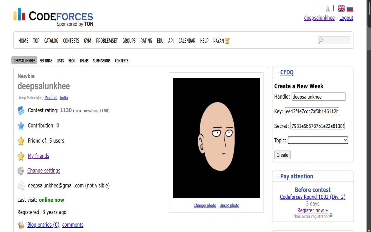 Codeforces Daily Question chrome谷歌浏览器插件_扩展第2张截图
