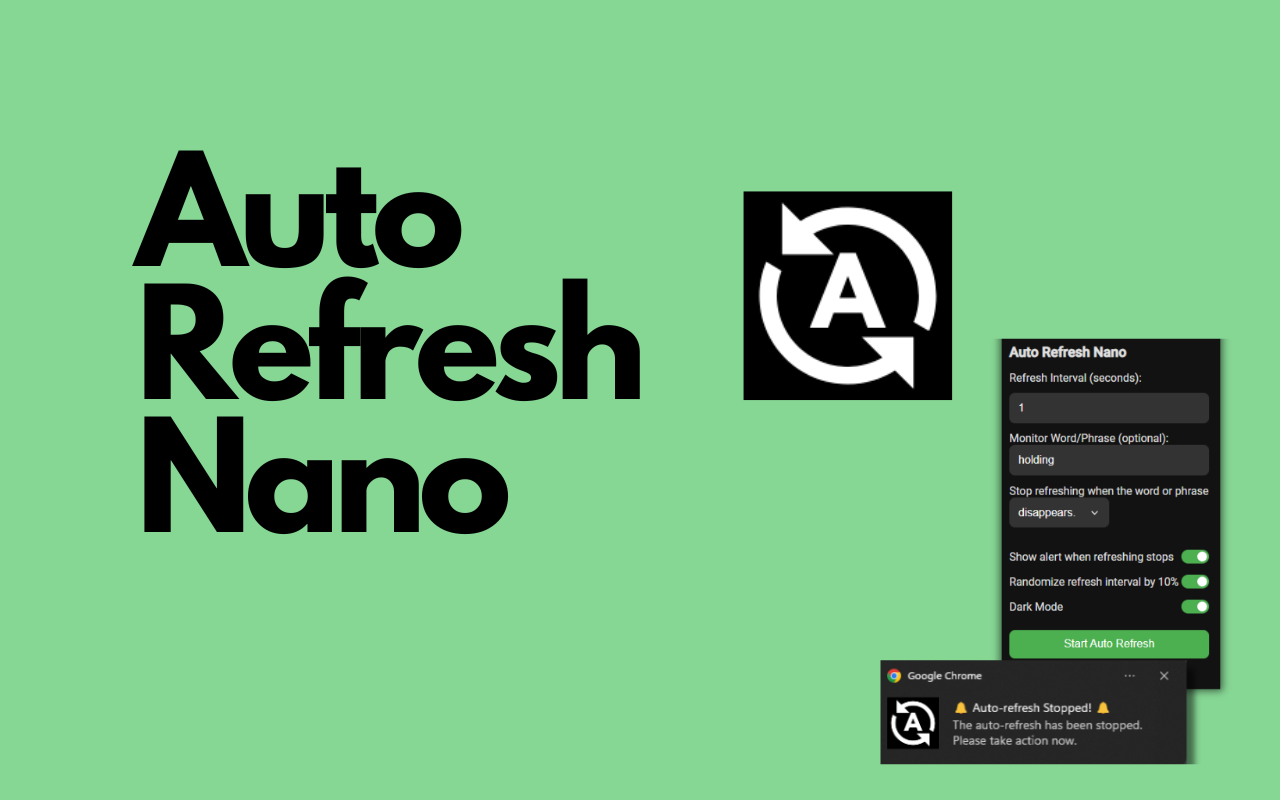 Auto Refresh Nano chrome谷歌浏览器插件_扩展第2张截图