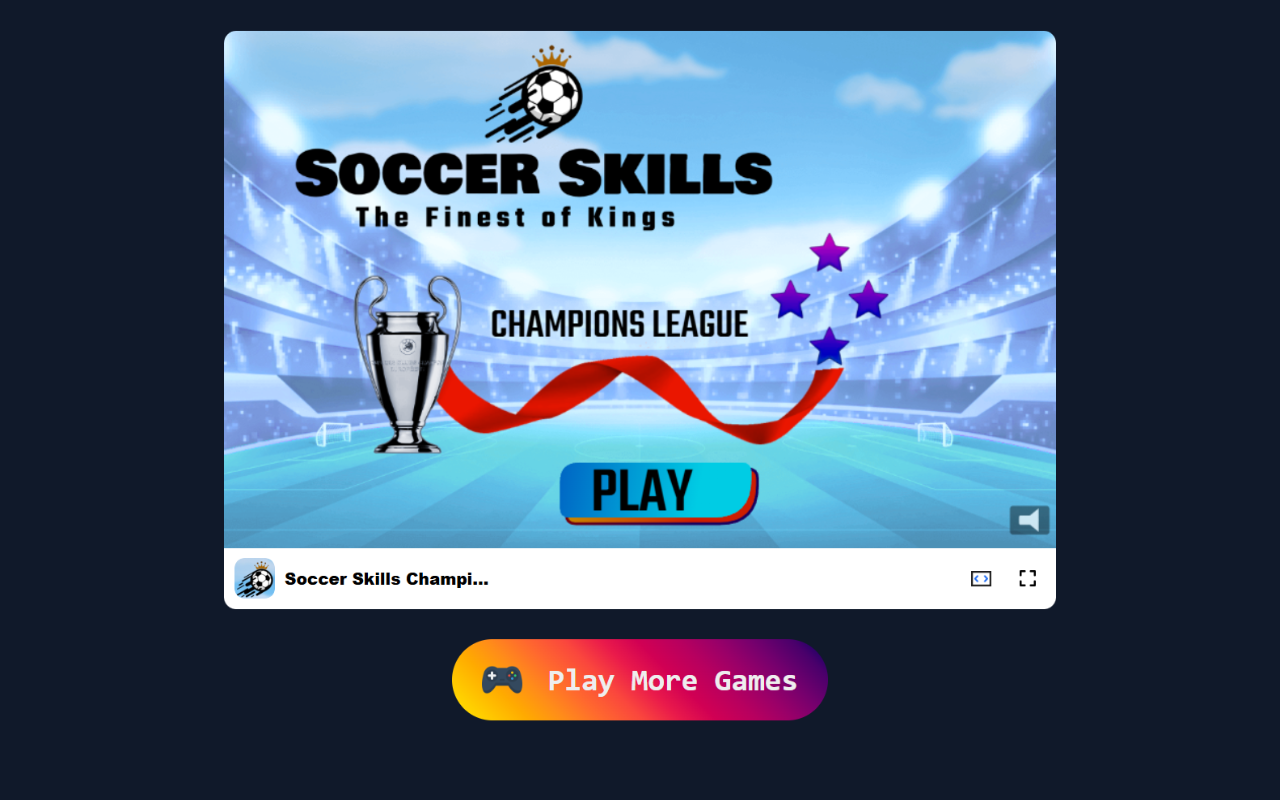 Soccer Skills Champions League 在浏览器中游戏 - 免费且离线可用 chrome谷歌浏览器插件_扩展第4张截图